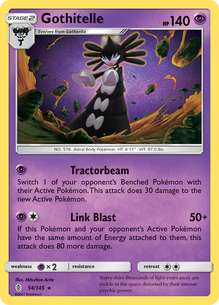 Gothitelle — illustrated card