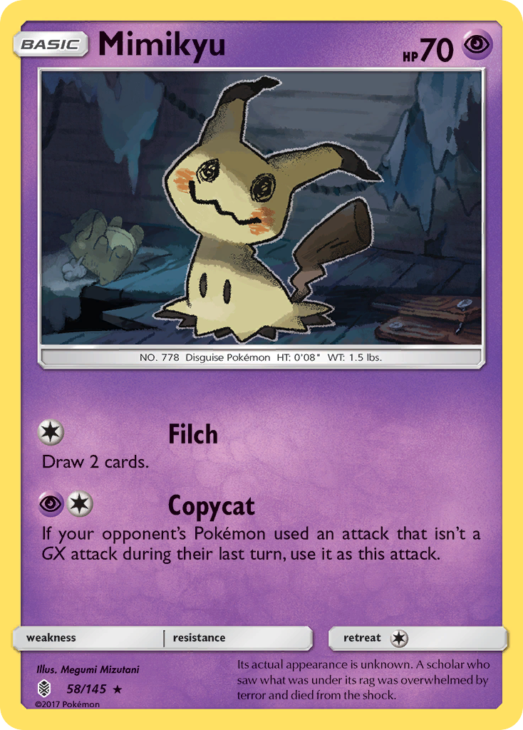 Mimikyu — illustrated card
