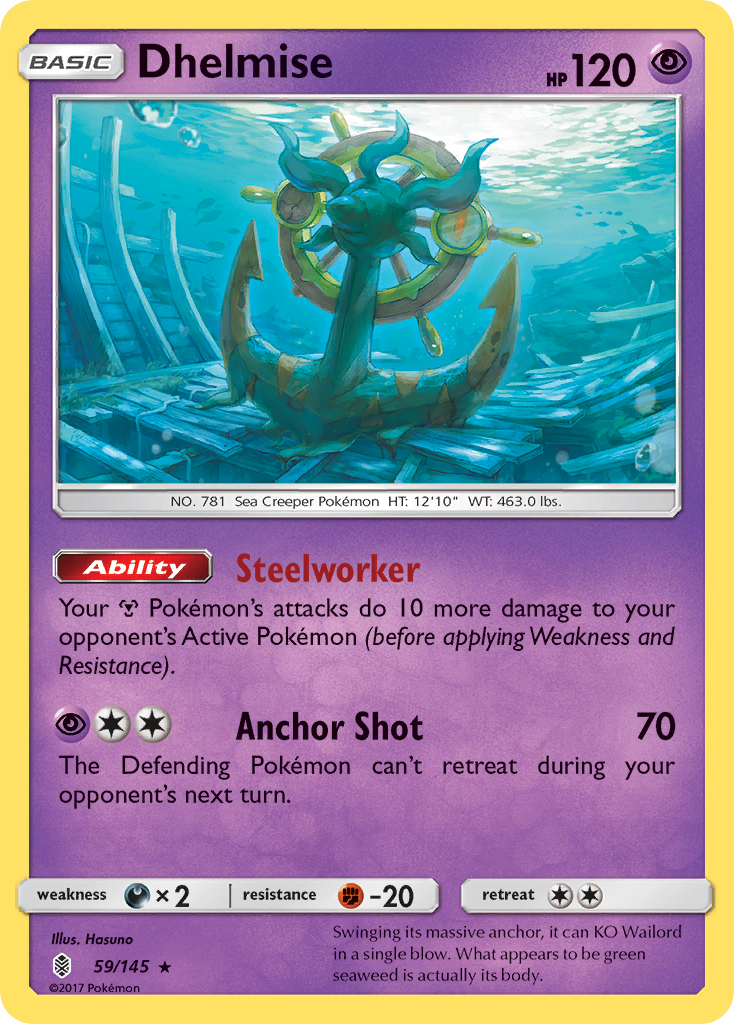 Dhelmise — illustrated card