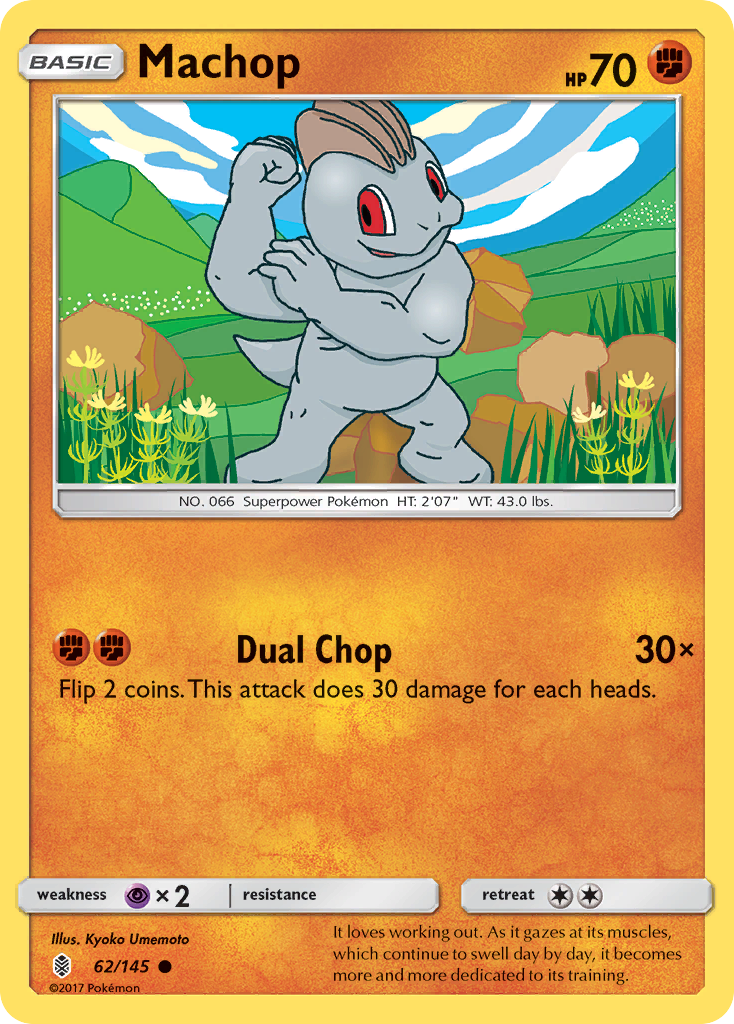 Machop — illustrated card
