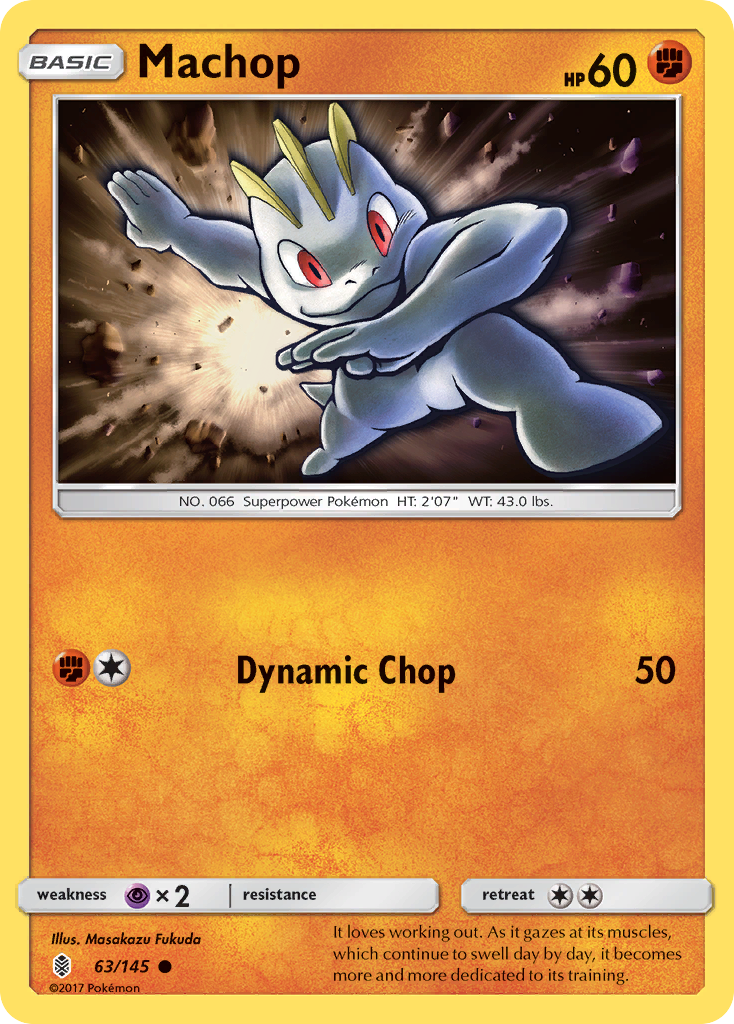 Machop — illustrated card