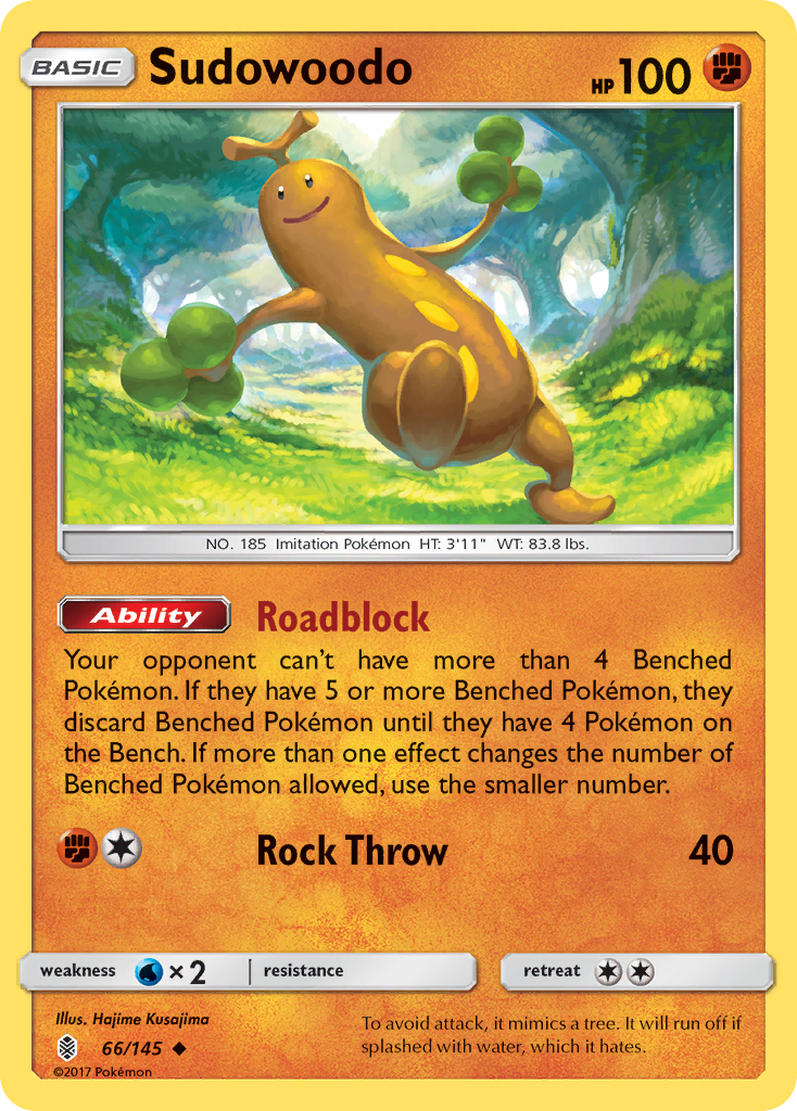 Sudowoodo — illustrated card
