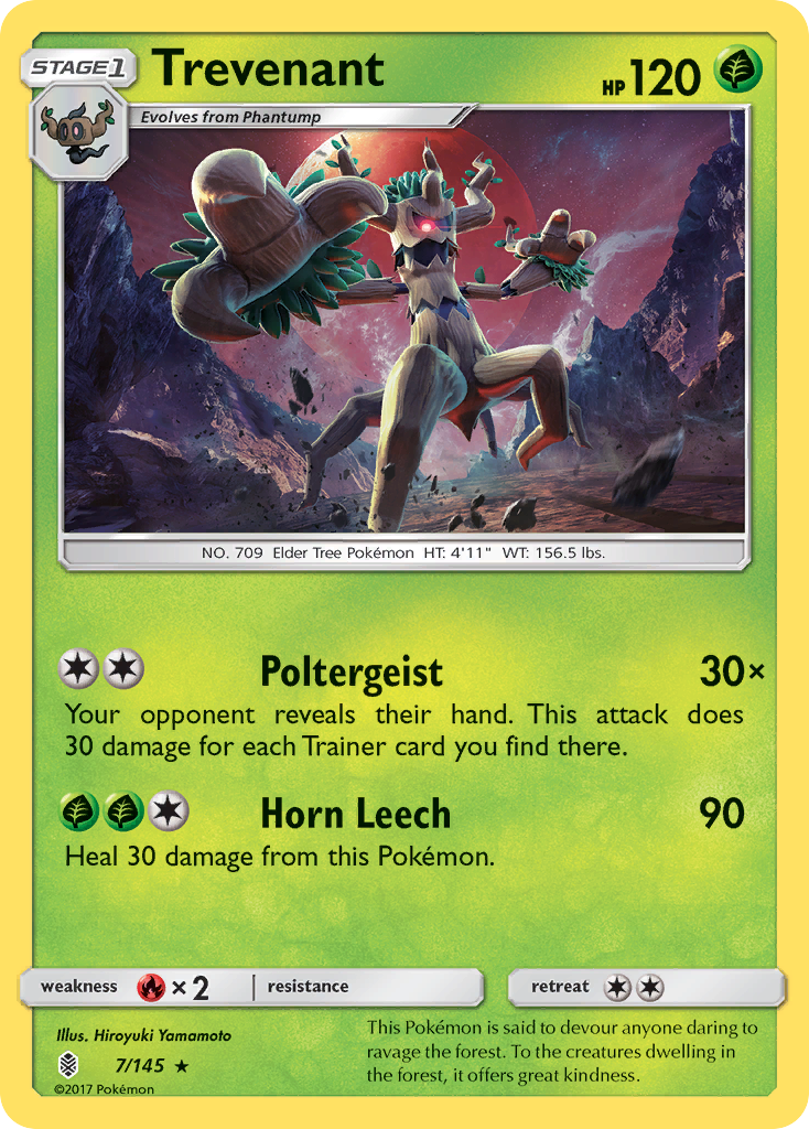 Trevenant — illustrated card
