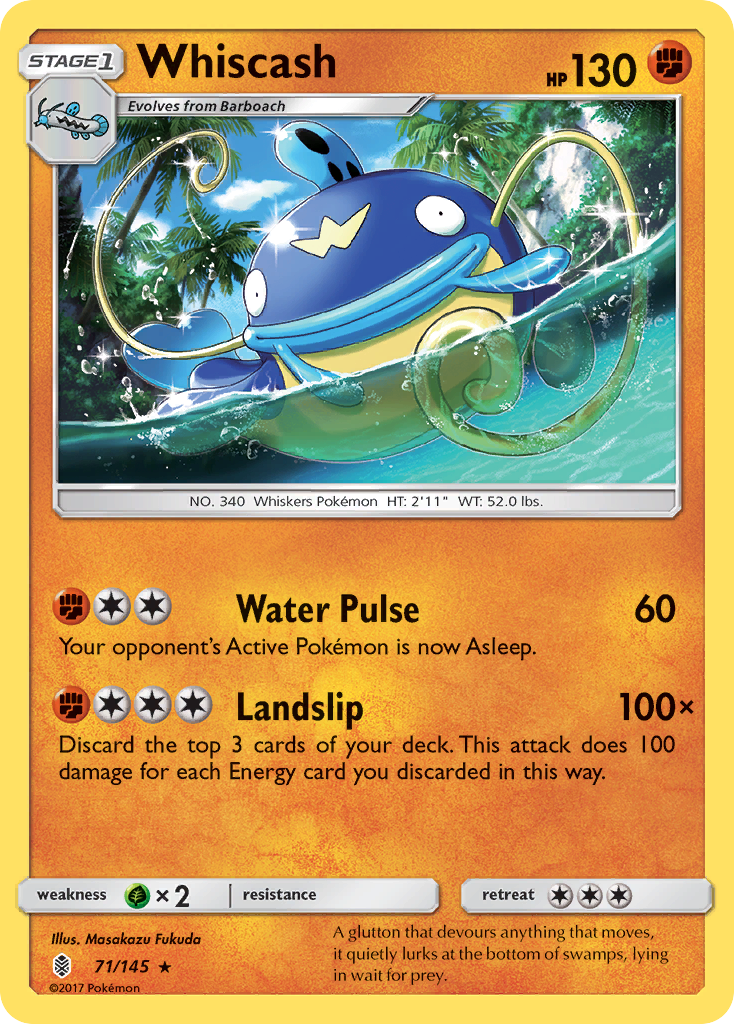 Whiscash — illustrated card
