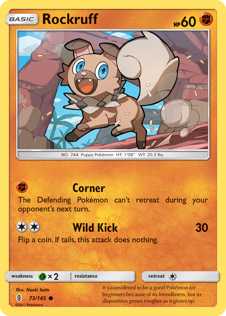 Rockruff — illustrated card