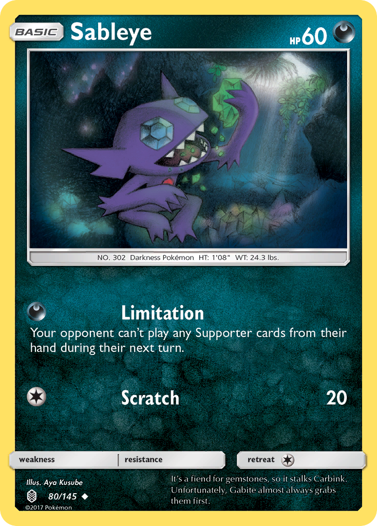Sableye — illustrated card