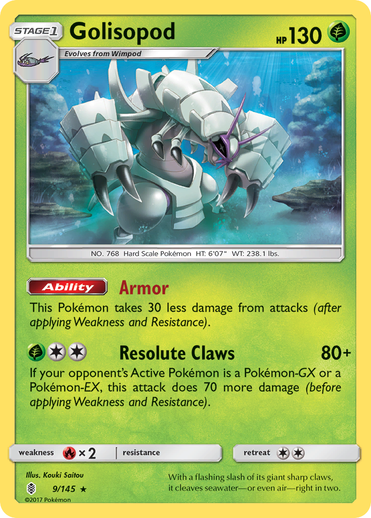 Golisopod — illustrated card