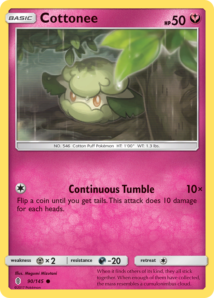 Cottonee — illustrated card