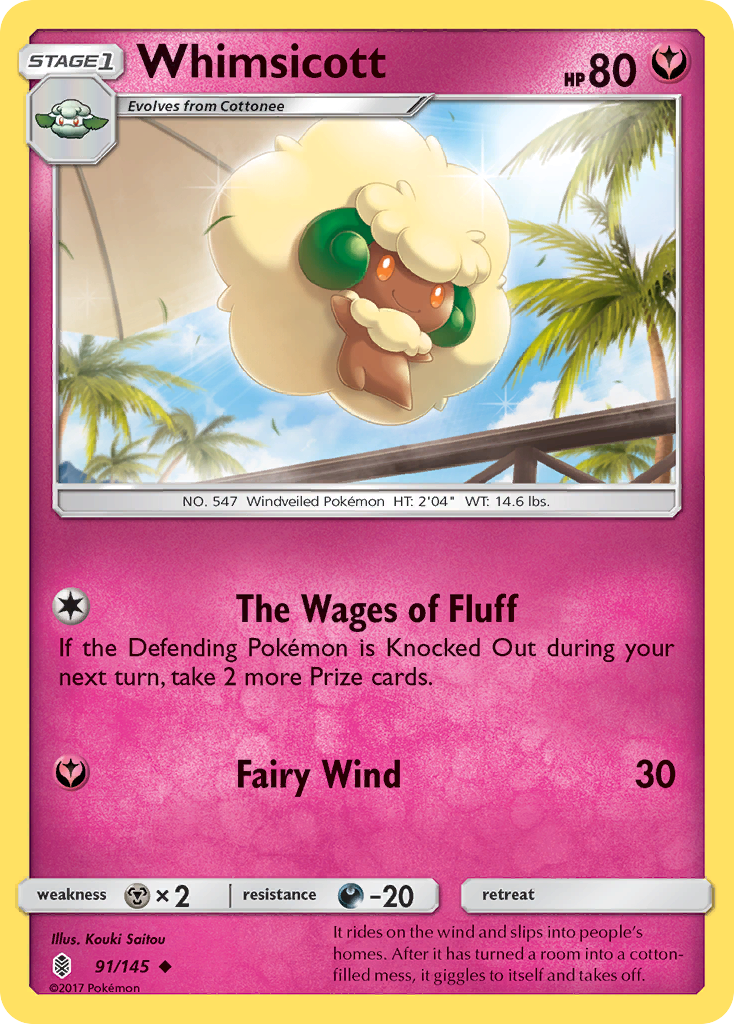 Whimsicott — illustrated card