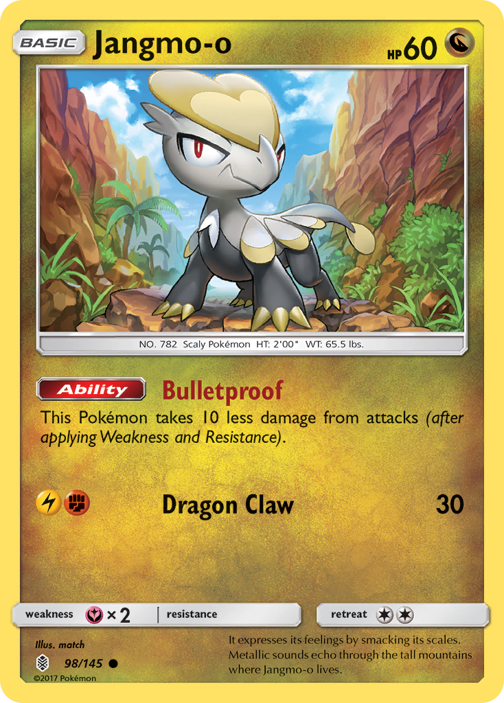 Jangmo-o — illustrated card