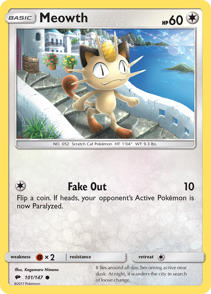 Meowth — illustrated card