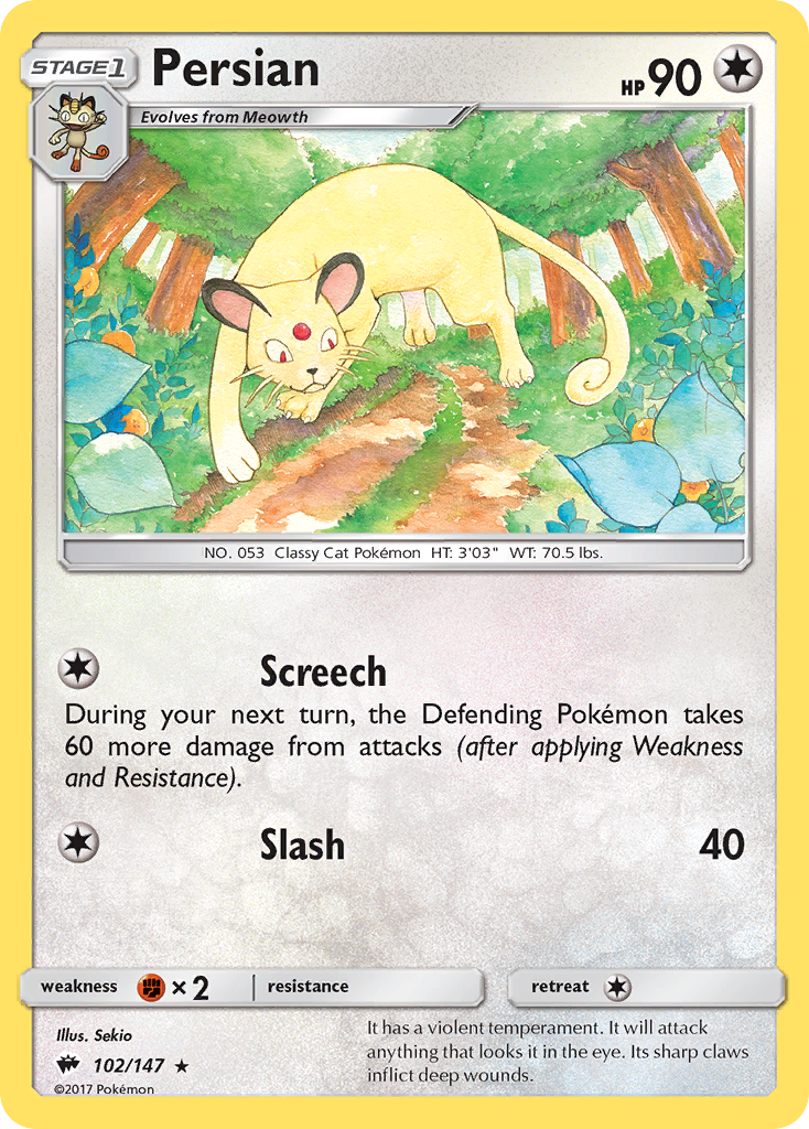 Persian — illustrated card