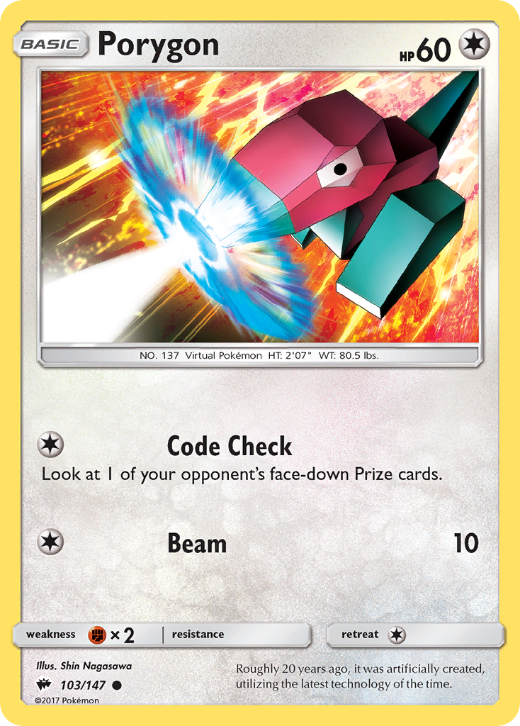 Porygon — illustrated card