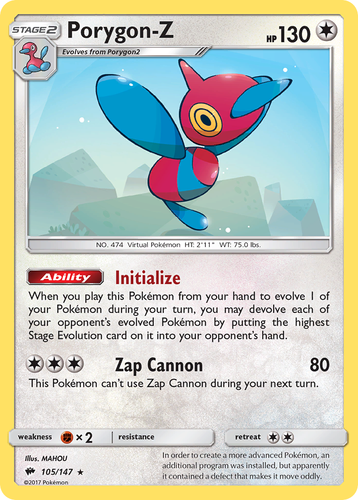 Porygon-Z — illustrated card