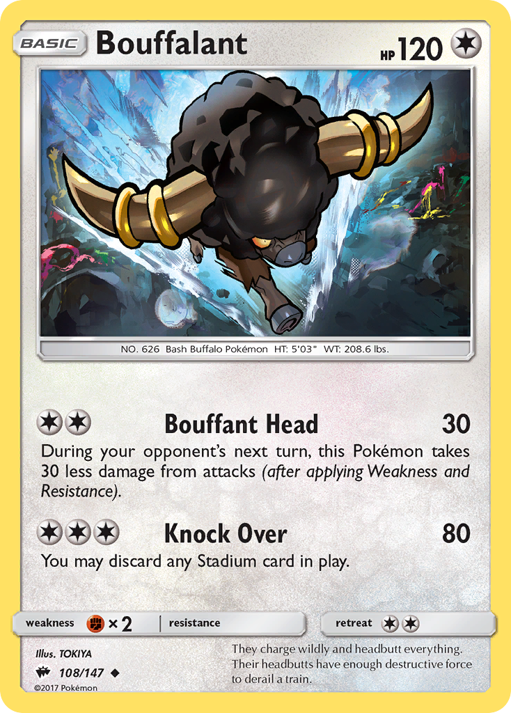 Bouffalant — illustrated card