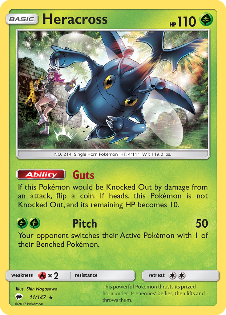 Heracross — illustrated card