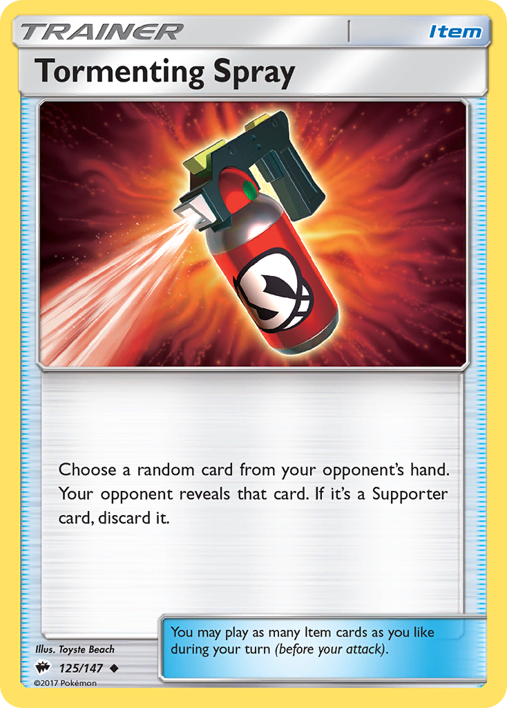 Tormenting Spray — illustrated card