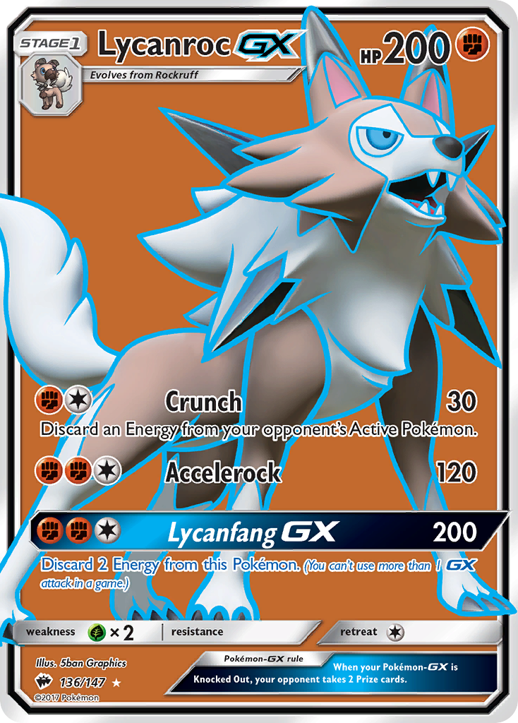 Lycanroc-GX — illustrated card