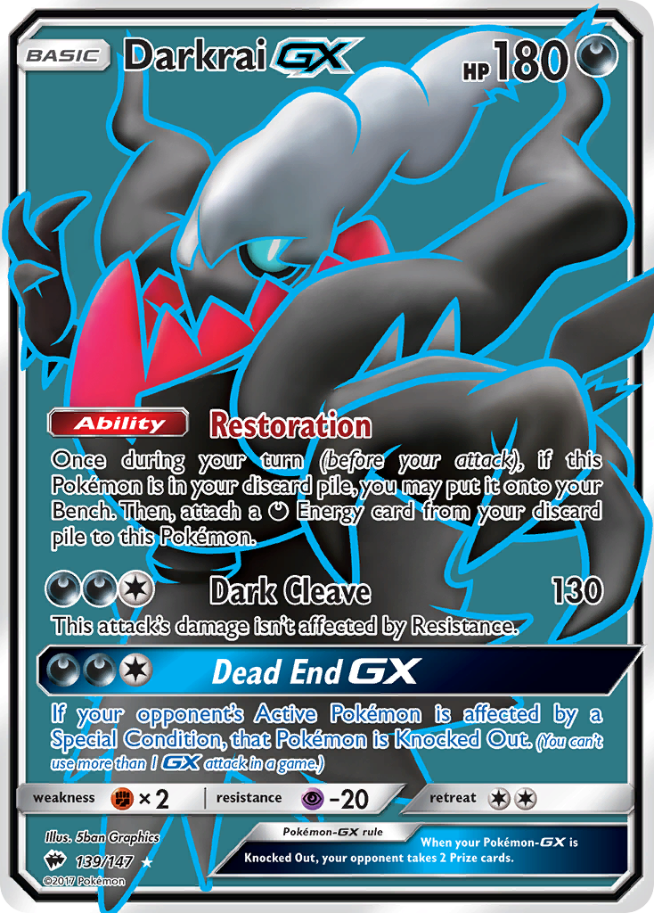Darkrai-GX — illustrated card