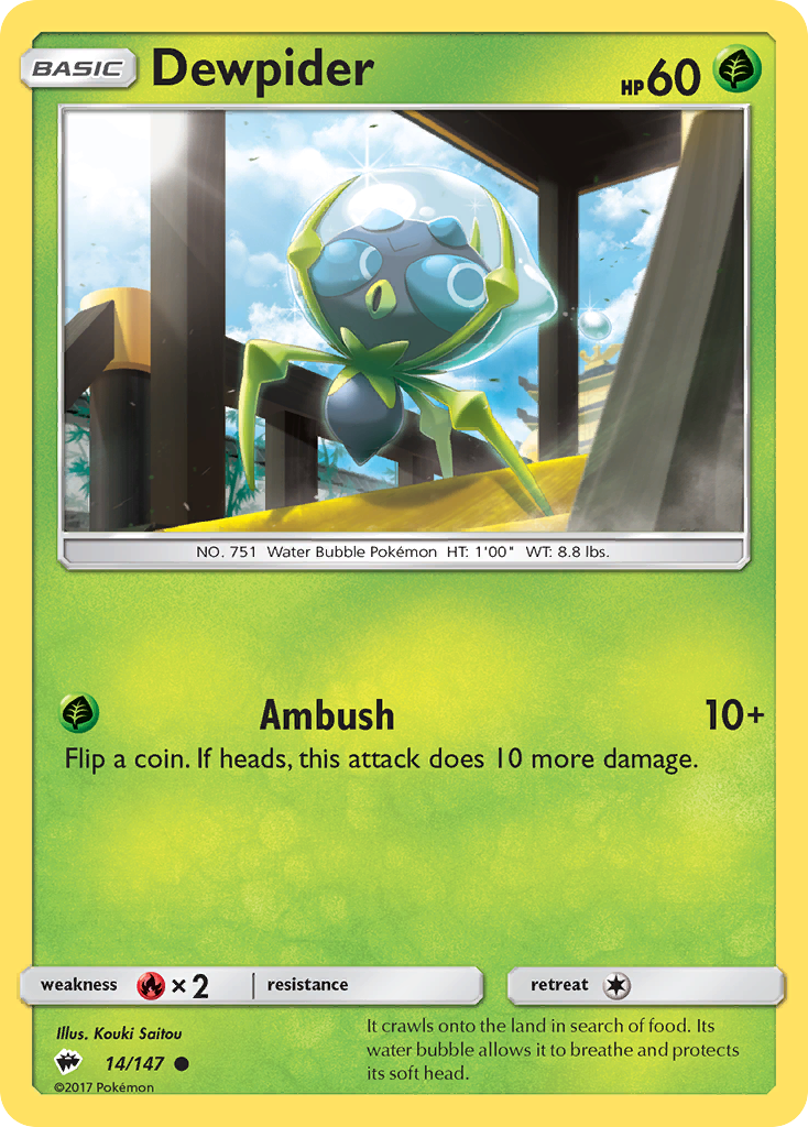 Dewpider — illustrated card