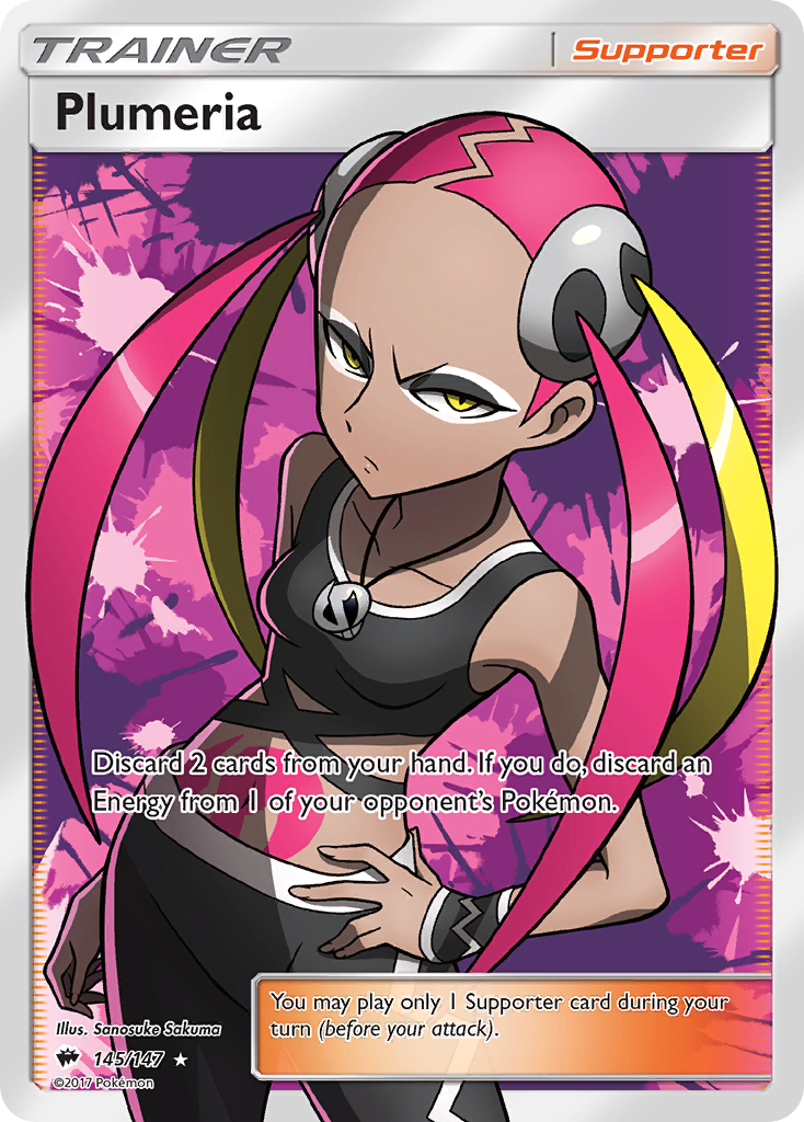 Plumeria — illustrated card