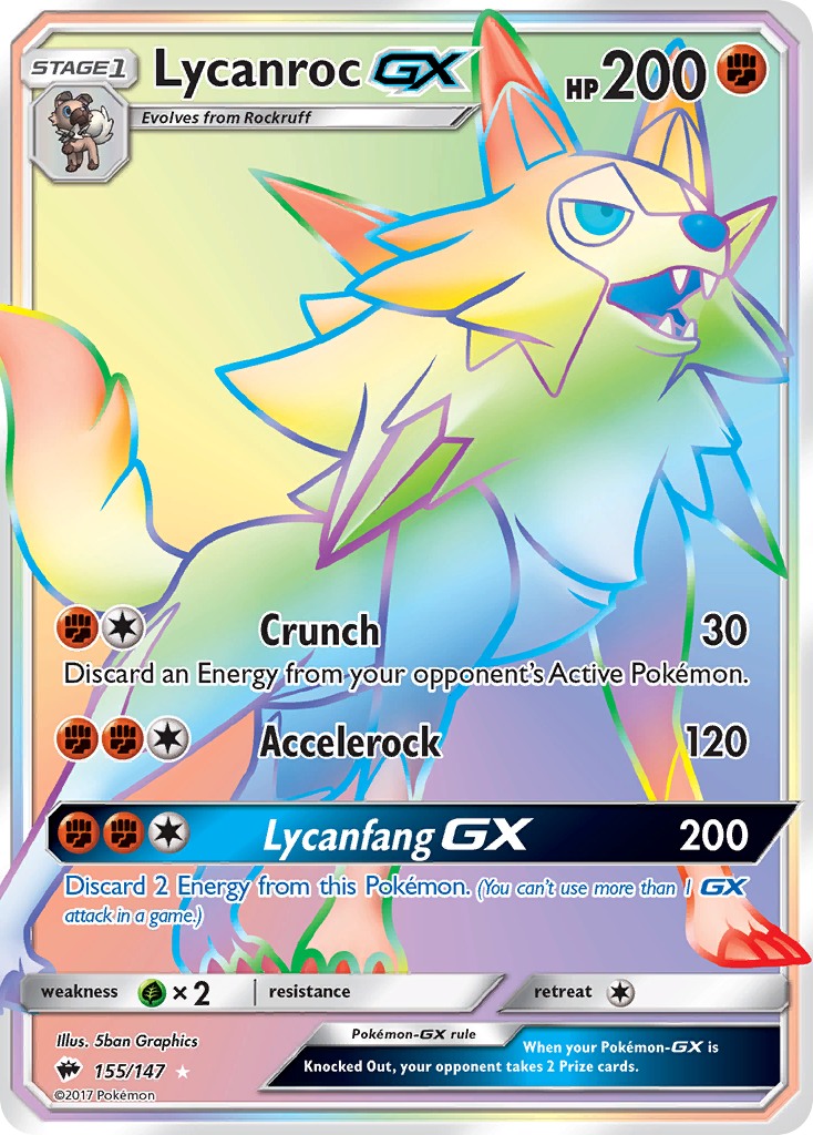 Lycanroc-GX — illustrated card