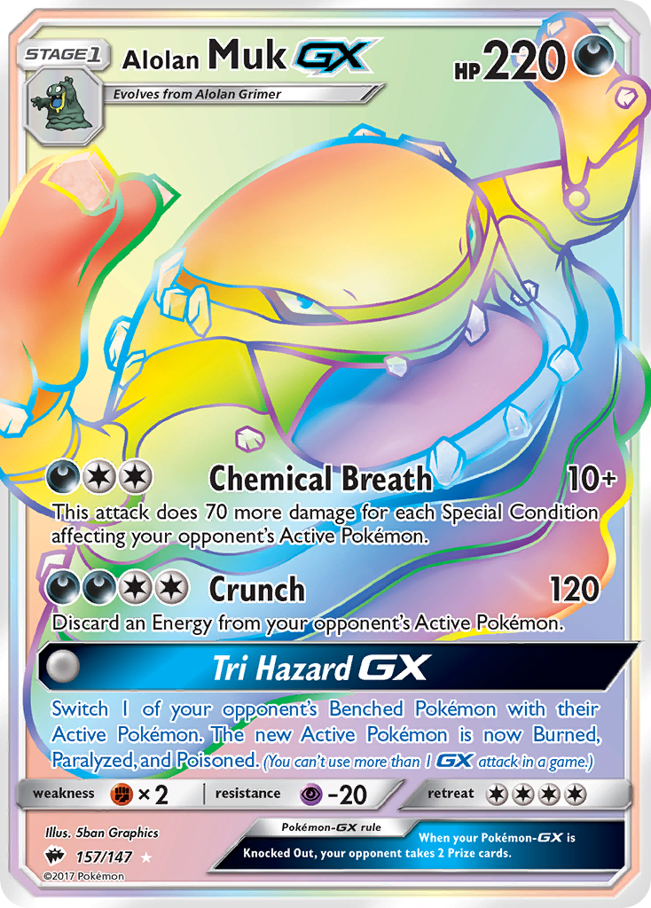 Alolan Muk-GX — illustrated card