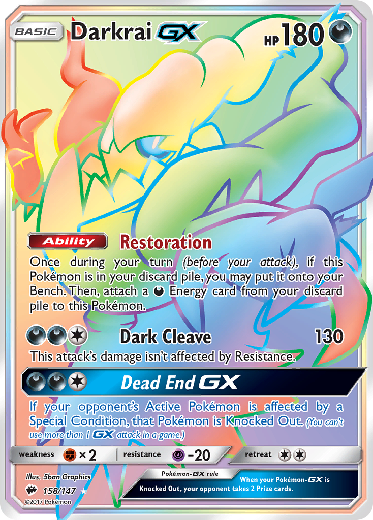 Darkrai-GX — illustrated card