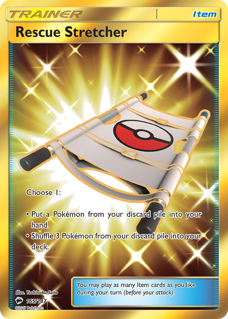 Rescue Stretcher — illustrated card