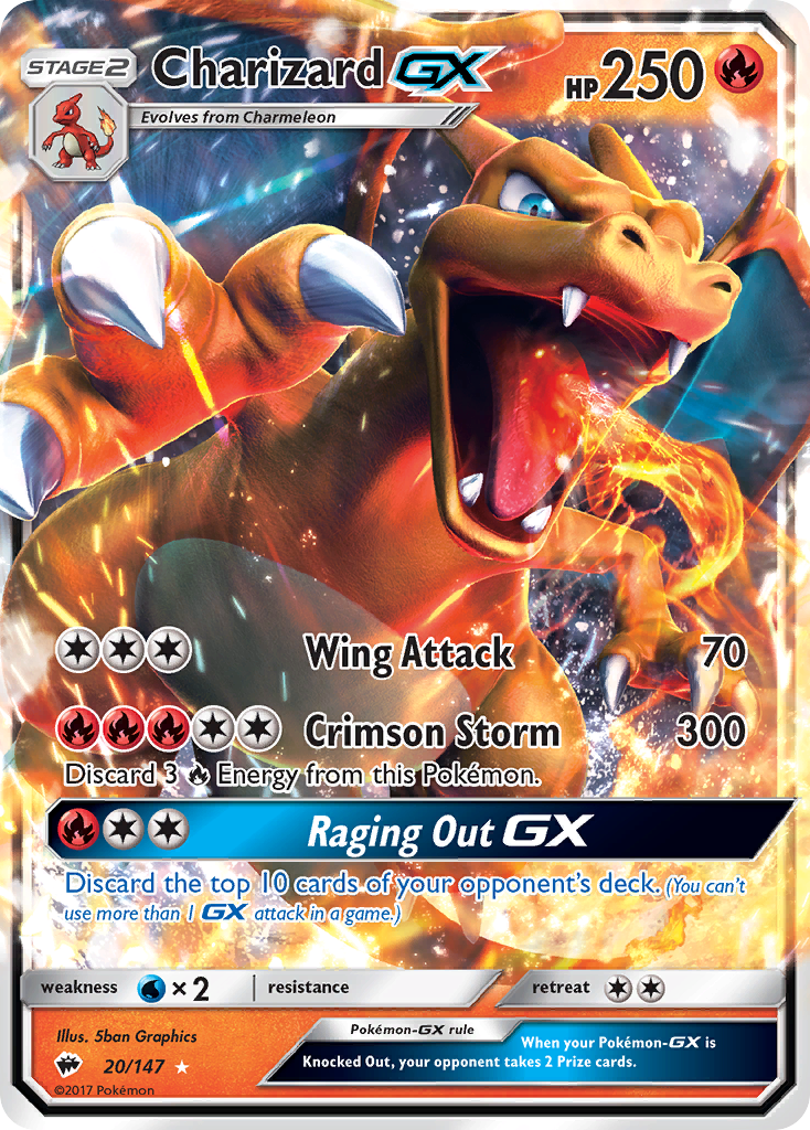 Charizard-GX — illustrated card