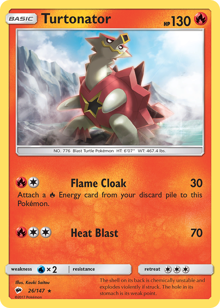 Turtonator — illustrated card