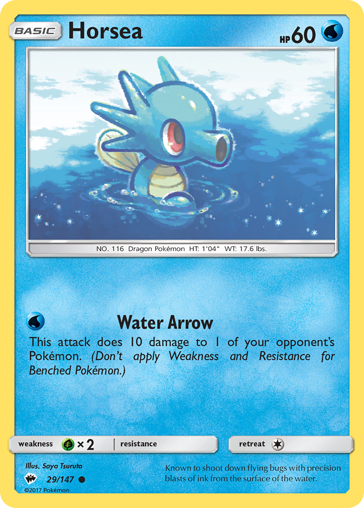 Horsea — illustrated card
