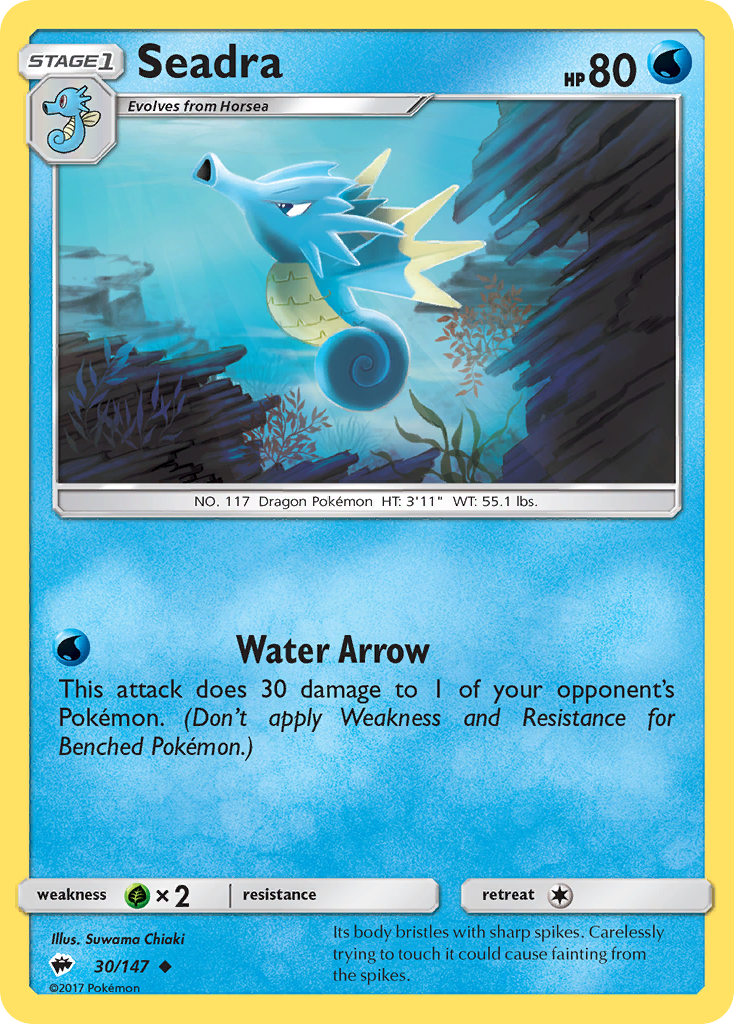 Seadra — illustrated card