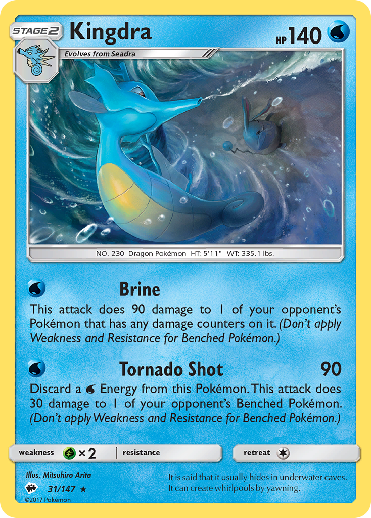 Kingdra — illustrated card