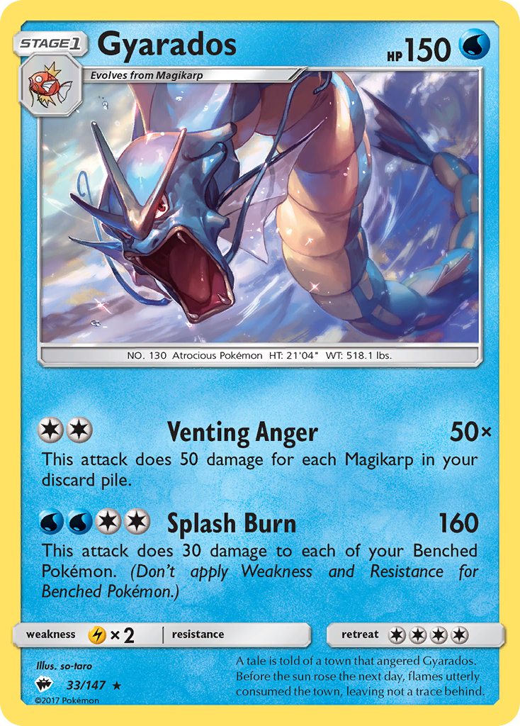 Gyarados — illustrated card