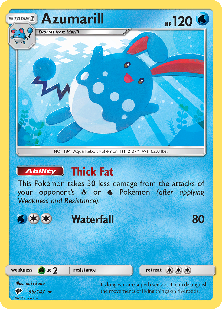 Azumarill — illustrated card