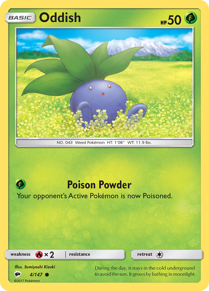 Oddish — illustrated card