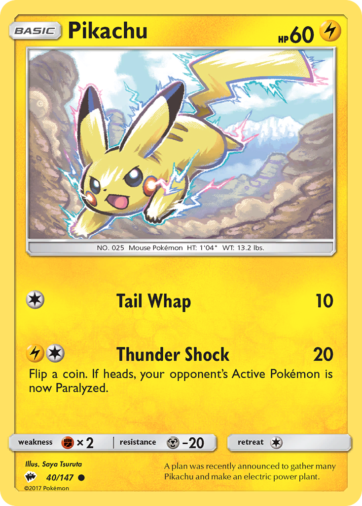 Pikachu — illustrated card
