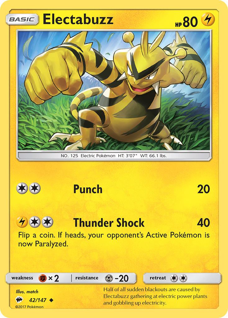 Electabuzz — illustrated card