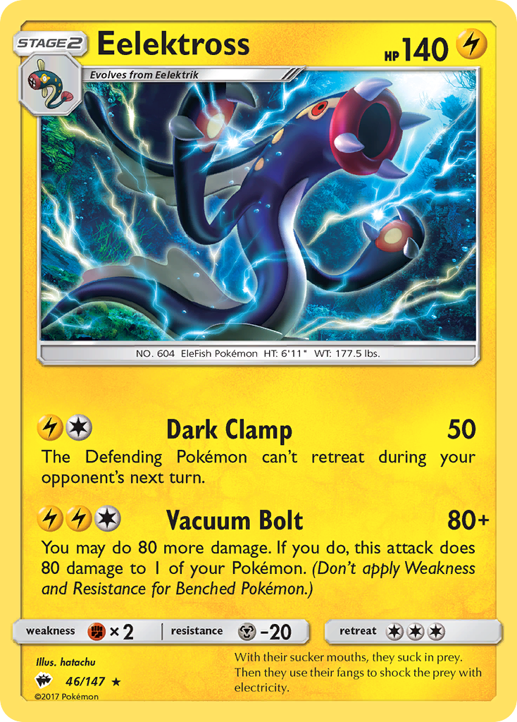 Eelektross — illustrated card