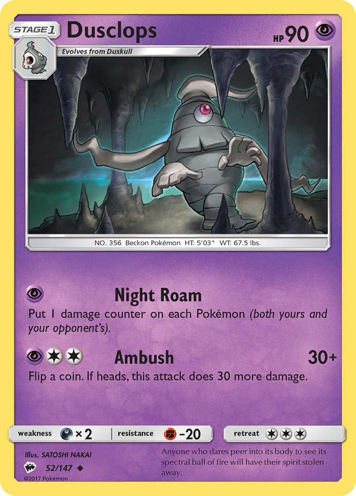 Dusclops — illustrated card
