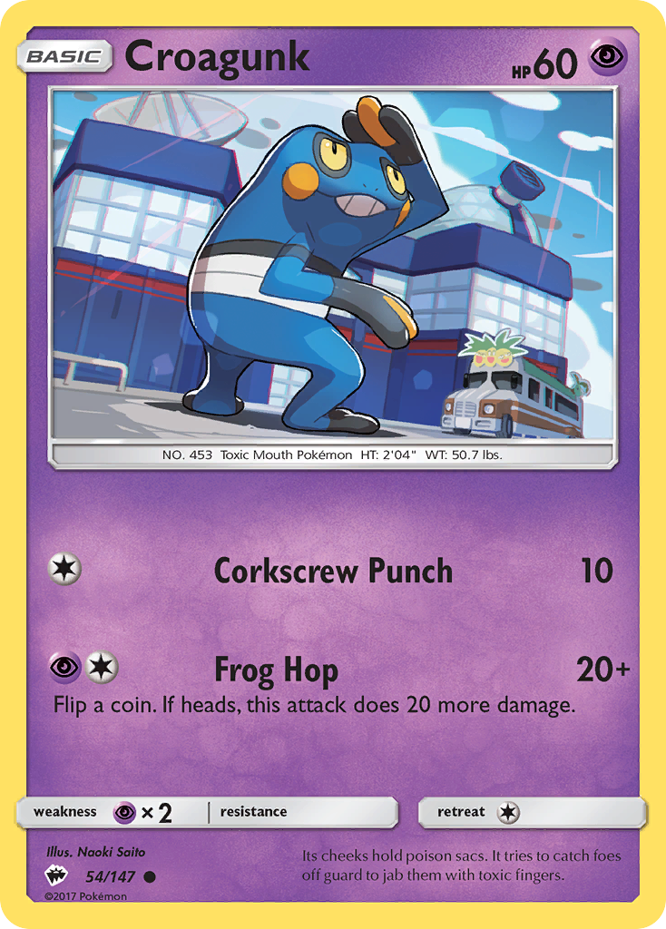 Croagunk — illustrated card