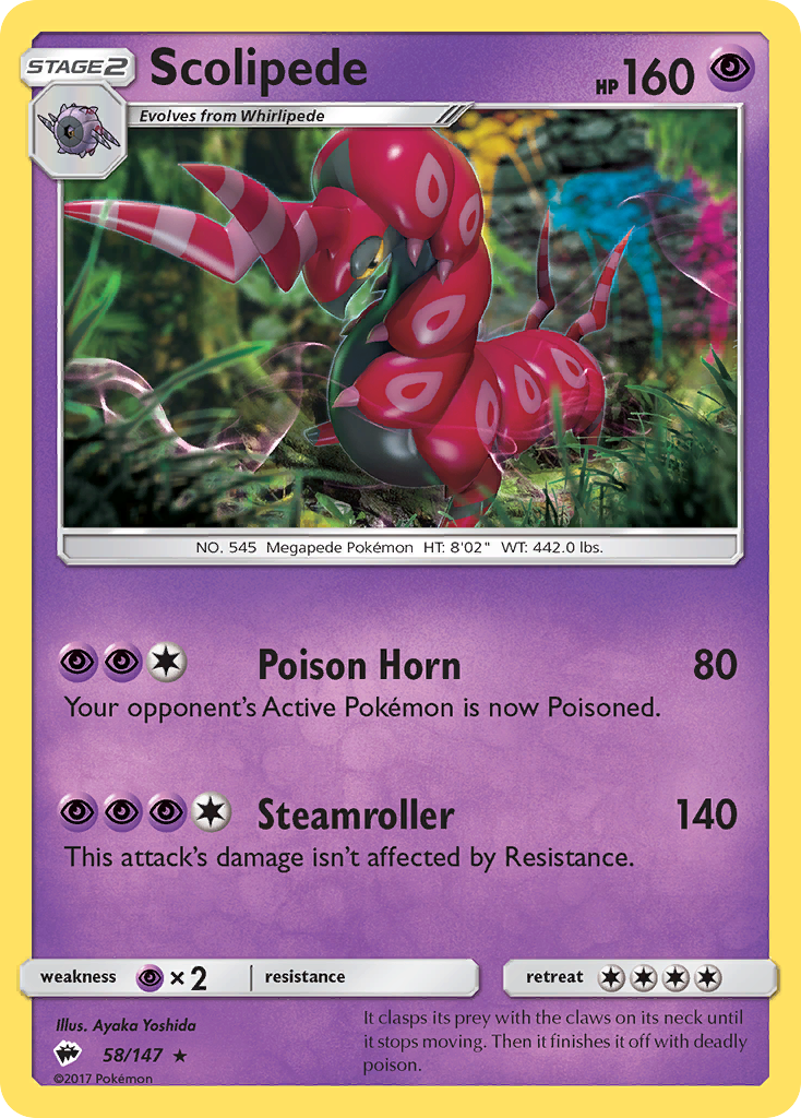 Scolipede — illustrated card