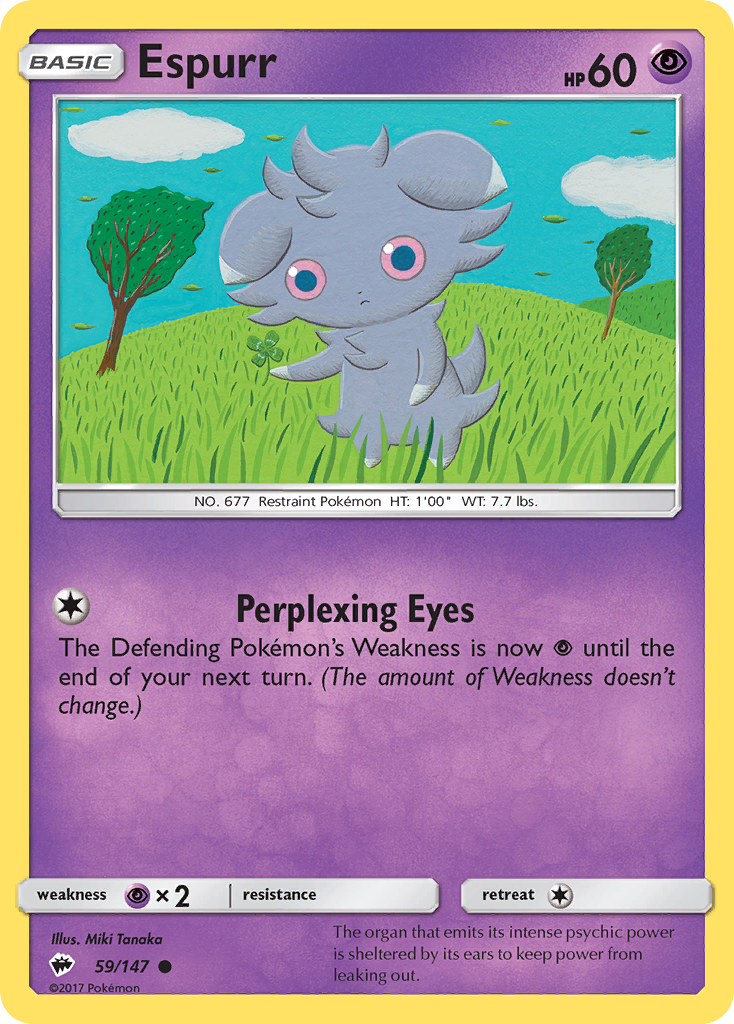 Espurr — illustrated card