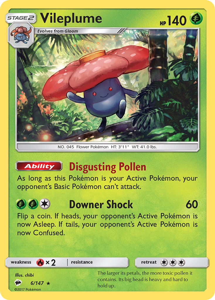 Vileplume — illustrated card