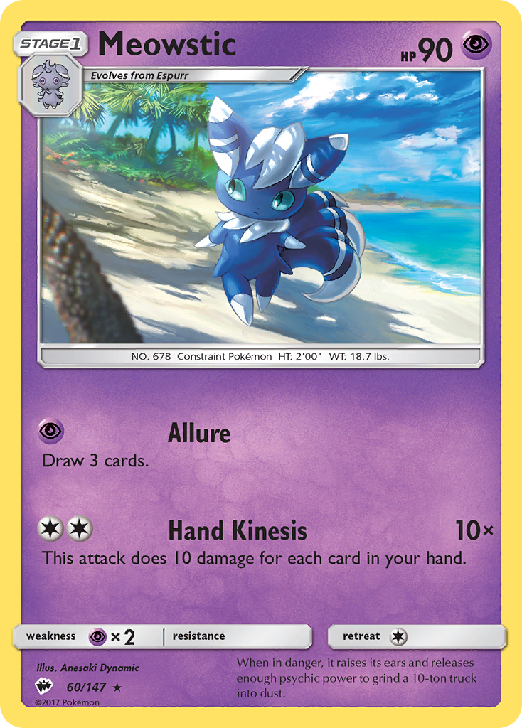 Meowstic — illustrated card
