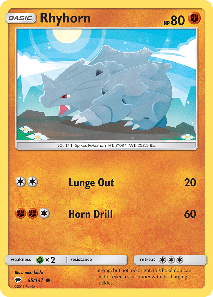 Rhyhorn — illustrated card