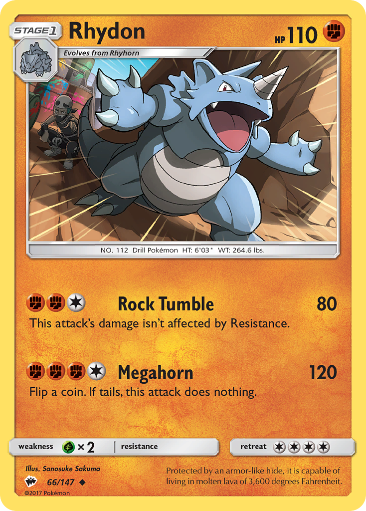 Rhydon — illustrated card