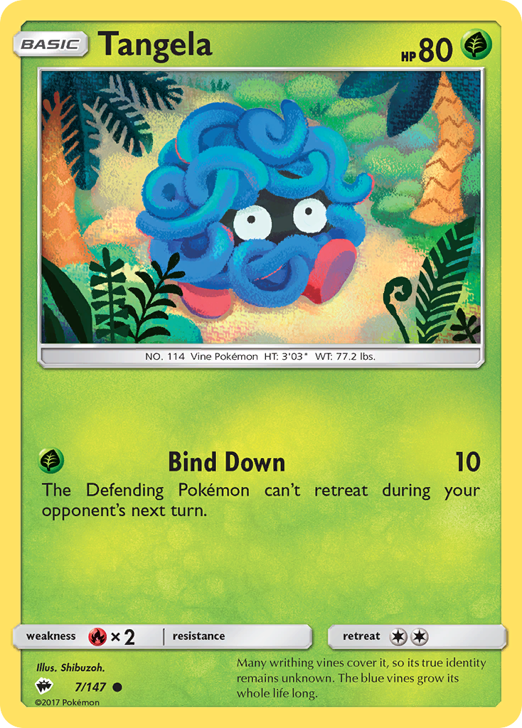 Tangela — illustrated card