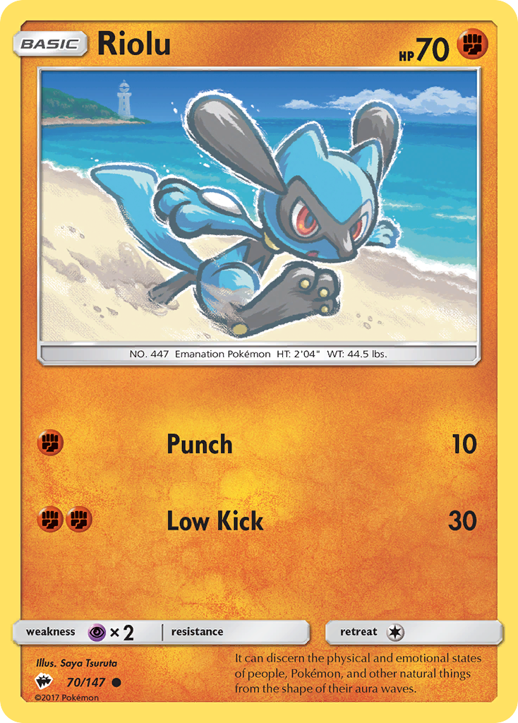 Riolu — illustrated card
